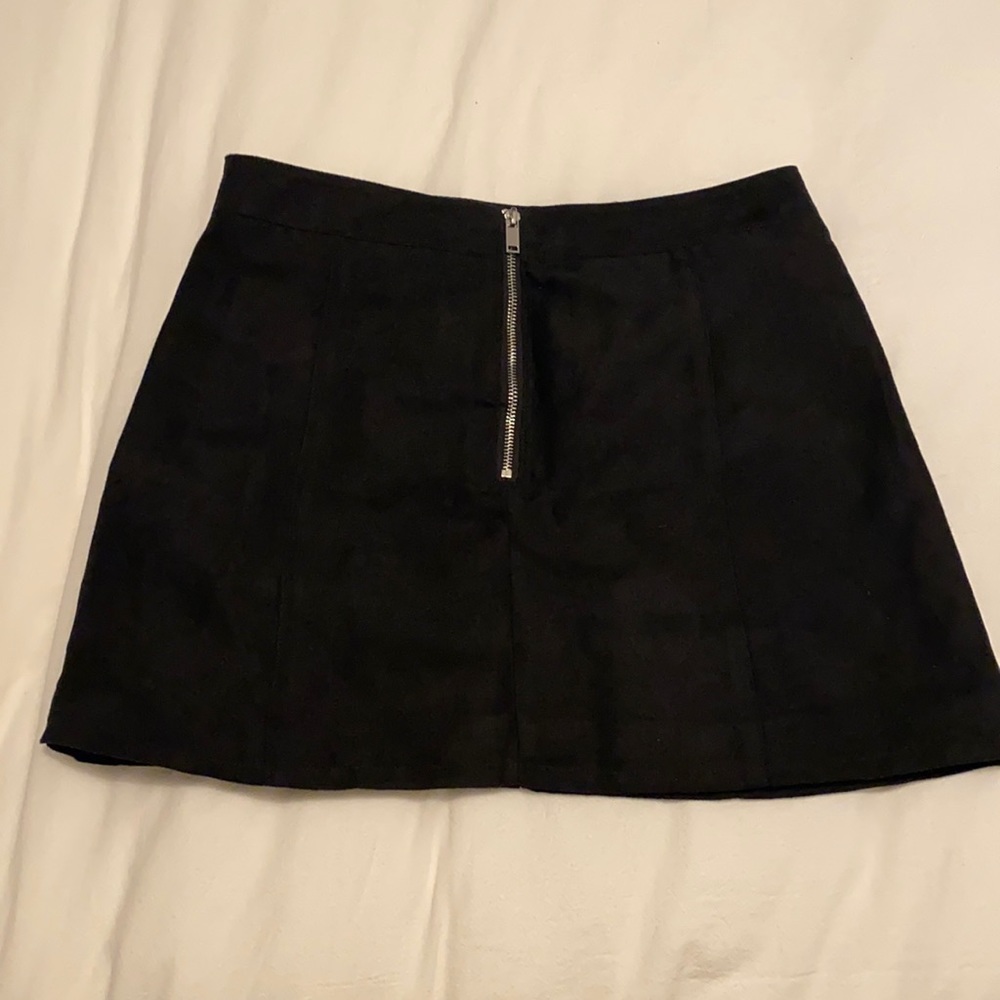 Black Faux Suede HM Skirt